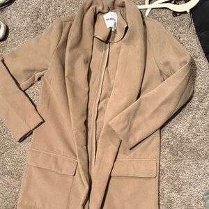 BB Dakota Camel Shawl Collar Jacket